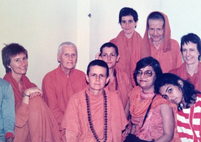 Alakh Analda with other Swamis in India 1985